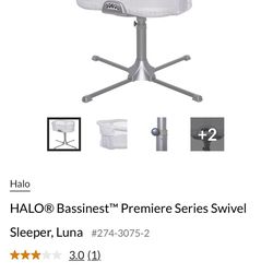 Halo swivel bassinet and bassinet sheets (x5)