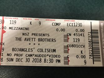 Avett Brothers tickets for 12/30/2018