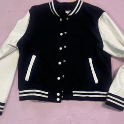 Xl Mossimo black. Varsity letterman school jacket coat