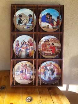 6 plates native American
