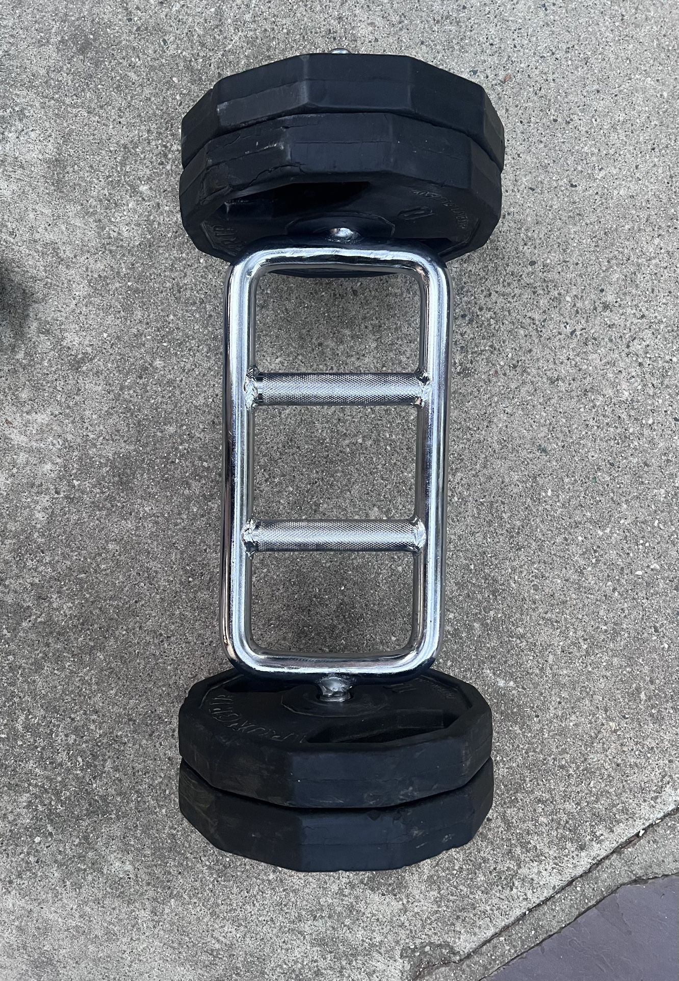 Tricep bar And Weights