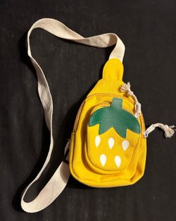 Yellow Strawberry crossbody bag