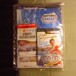 2007 Daytona 500 Program Packet With Ticket And Dale Earnhardt Poster