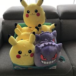 Pikachu and Gengar Pokemon Original Squishmallows