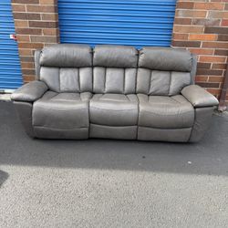 Reclining Sofa – 3-Seater – Gray 