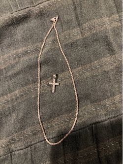 925 silver 18” chain solid diamond cut