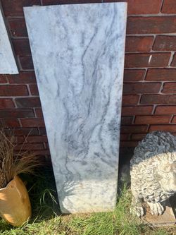 Large White Marble Slab