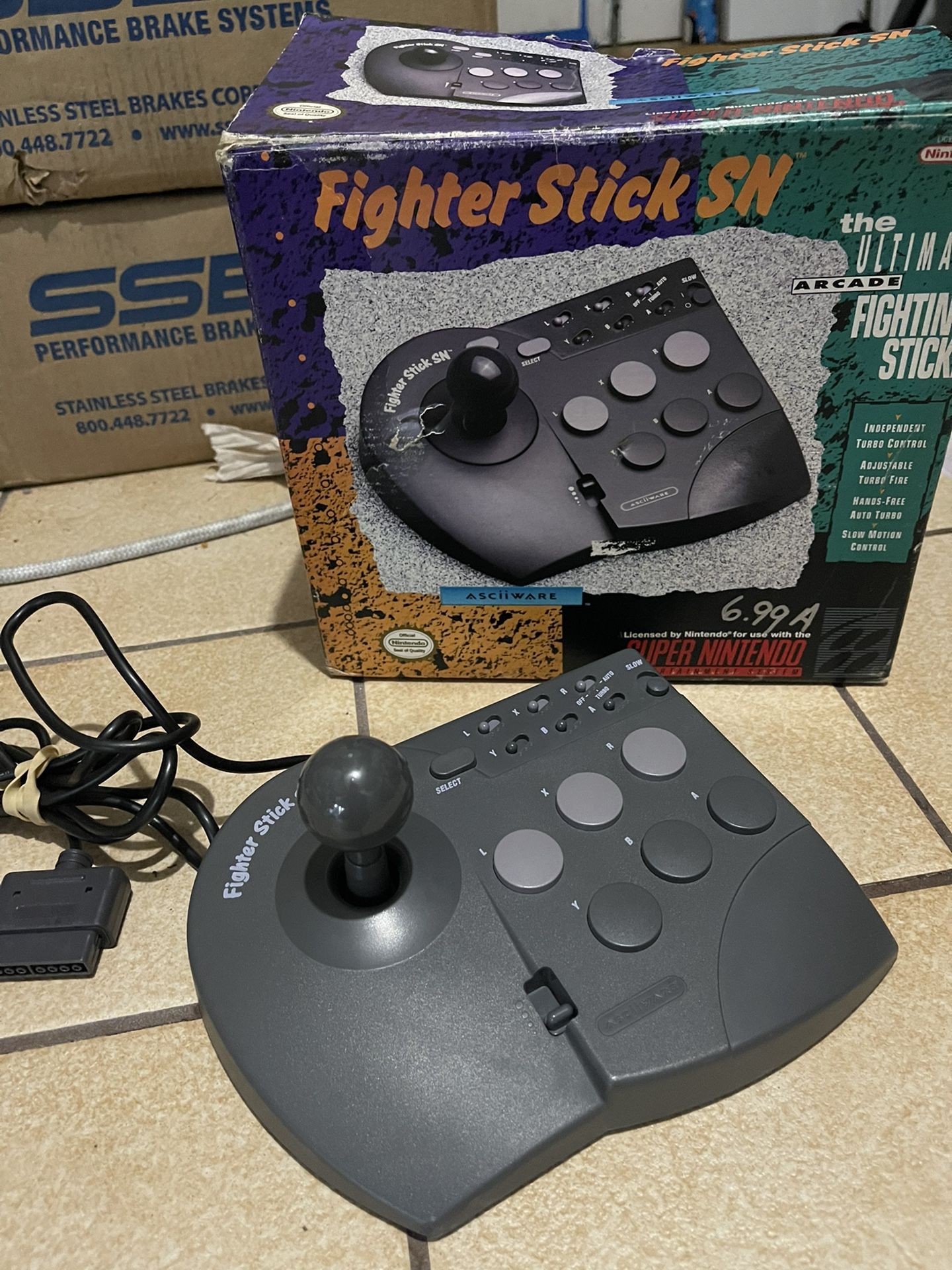 Super Nintendo Fighter Stick  (SNES)  Street Fighter/Final Fight!