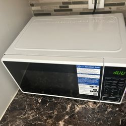 White Microwave 