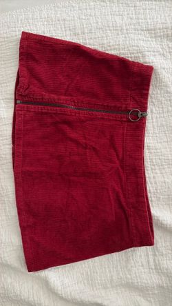 Vintage 2000s Blue Asphalt women’s red corduroy mini skirt size 3