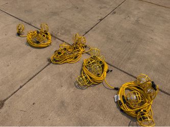 Husky string work lights cord construction light