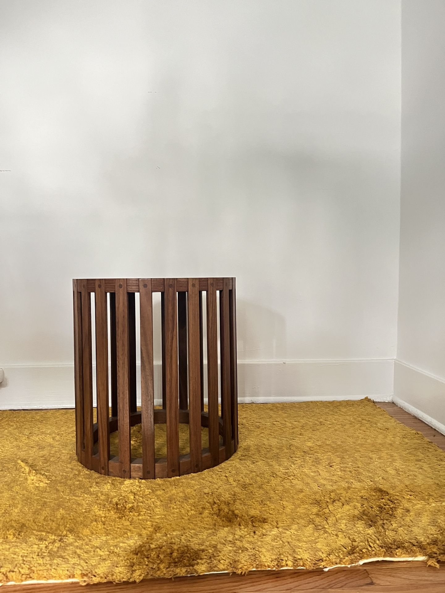 Mid century Rosewood Drum Side Table 
