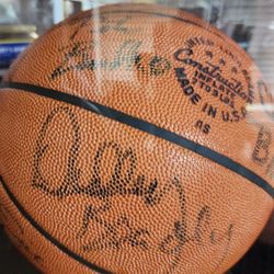Autographed UNC Tarheels 1978-79 Basketball Team Ball