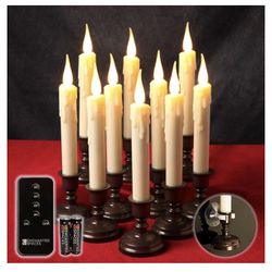 Enchanted Spaces Set Of 10 Flameless LED Window Candles