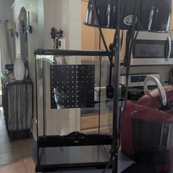 Exo Terra Reptile Tank with light stand