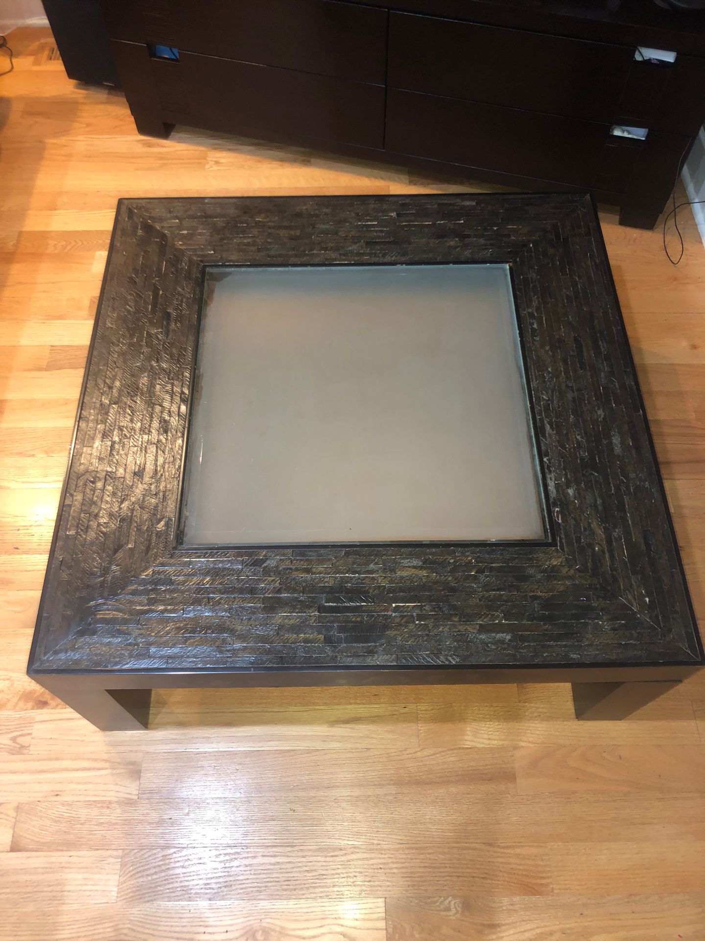 Textured Coffee Table with matching consol table!