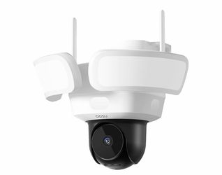 aosu Floodlight Camera Wired, 3K UHD Security Camera Outdoor, 360° Coverage Surveillance, 24/7 Recording, Motion Detection, 2600-Lumen Motion-Activate