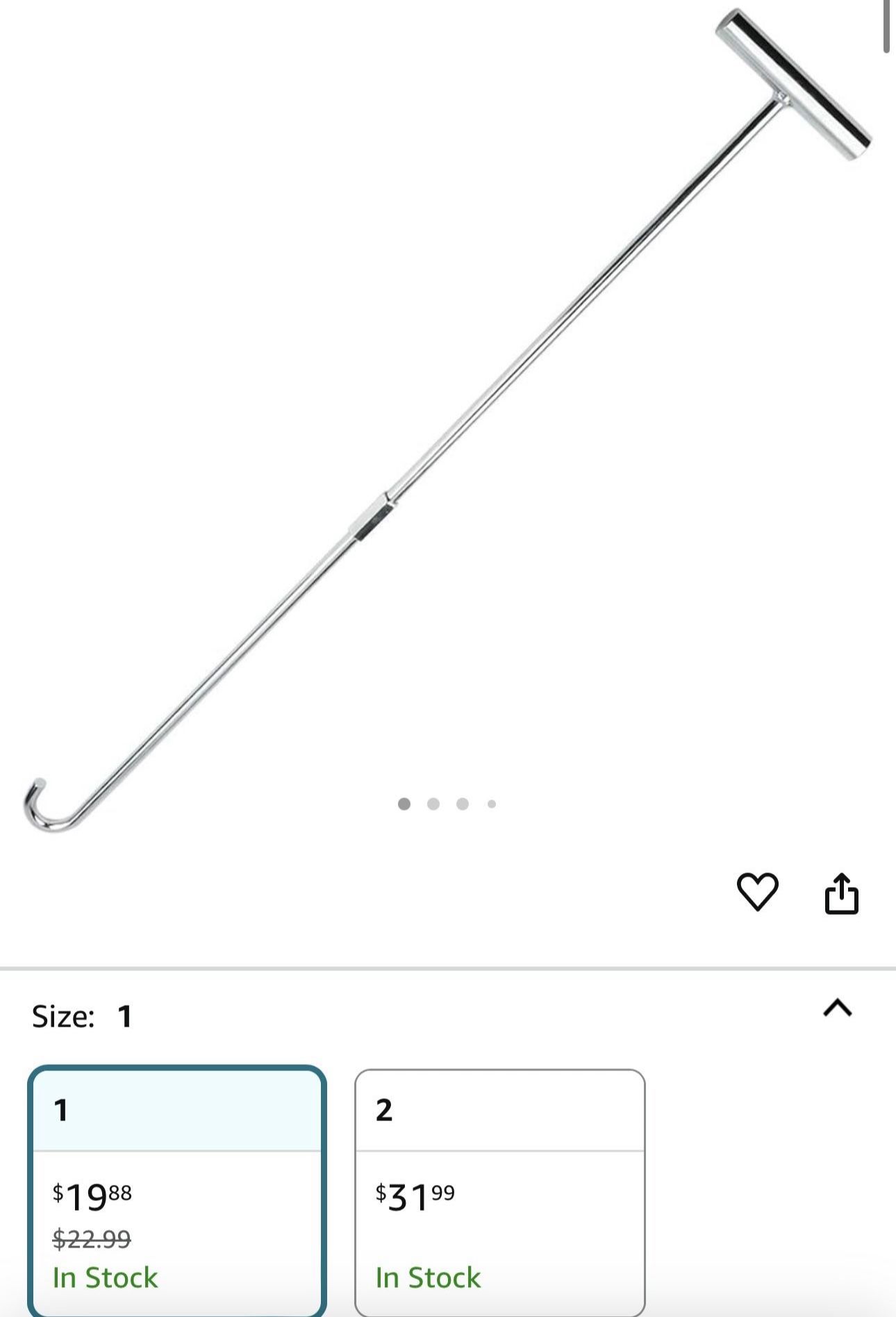 5th Wheel Pin Puller 32" Solid Steel with Chrome Plating Heavy Duty - 1pack
