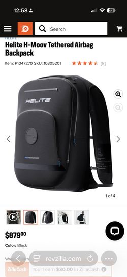 Helite Airbag Backpack – New, Never Deployed