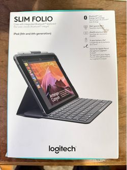 Logitech Slim Folio iPad Keyboard Case 5/6 gen