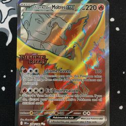 Team Rocket’s Moltres ex #208 Destined Rivals Stamped