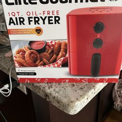 1-Qt Air Fryer-Red