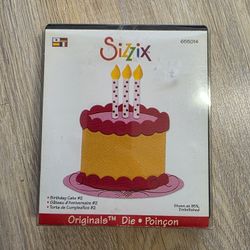 Sizzix Original Dies Birthday Cake 2 Die Cut Set 655014 Die-Cutting