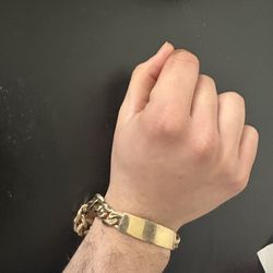 14k solid, men’s Figaro bracelet