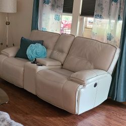 Leather  Sofa and Love Seat