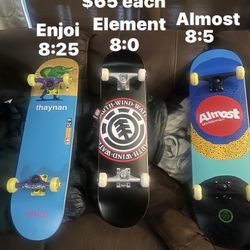 Skateboard Complete Pro Deck $65 Each Lighting Trucks 