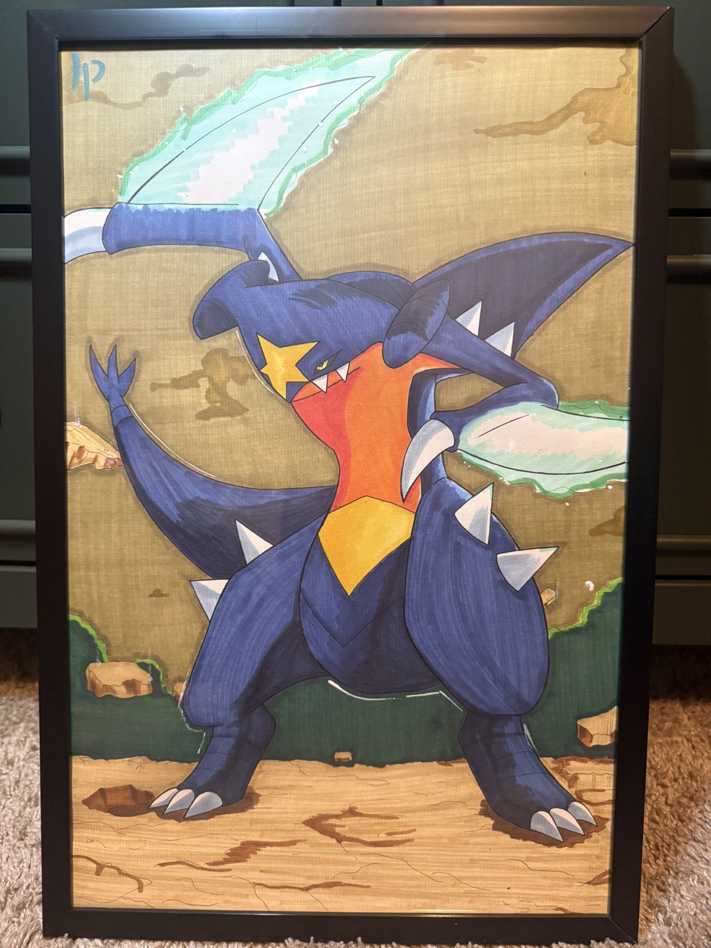 Pokémon Garchomp Drawn In MY STYLE Art