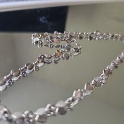 Sterling Silver From Italy Heart Necklace 