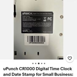 Upunch time clock and digital stamp