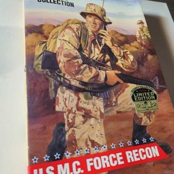 GI JOE CLASSIC COLLECTION 1998 LIMITED EDITION U.S.M.C. FORCE RECON ORGINAL BOX