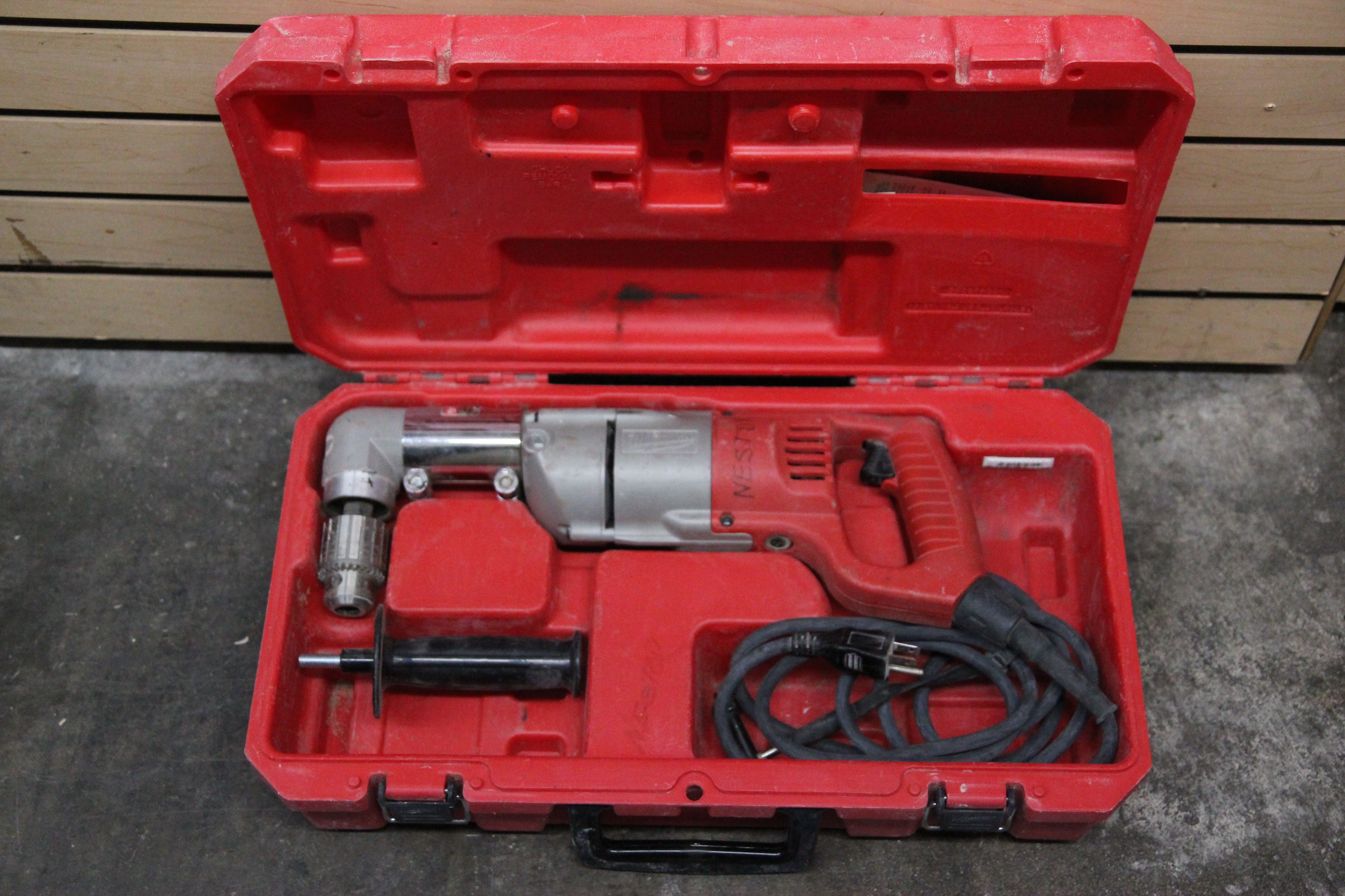 Milwaukee 1107-1 Heavy Duty Corded 1/2" Right Angle Drill With Case