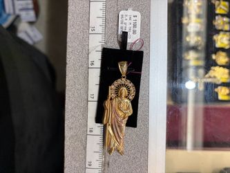 14K Tri-Color Gold San Judas Pendant