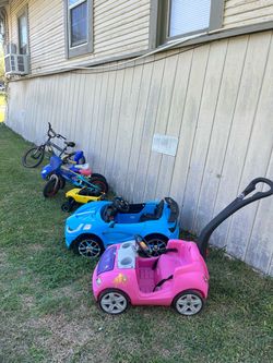 Kids bikes and cars