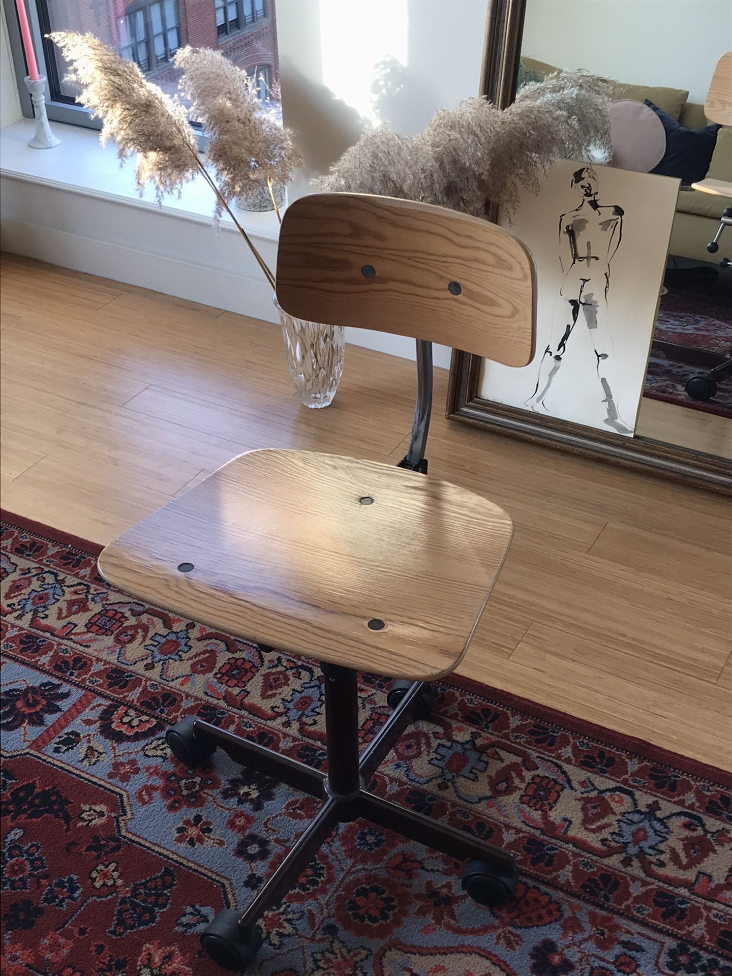 Danish modern Kevi Swivel Desk Chair Jorgen Rasmussen