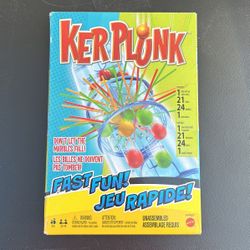 Mattel Games Kerplunk Kids Game, Family Game for Kids & Adults with Simple Rules, Don'T Let the Marbles Fall for 2-4 Players