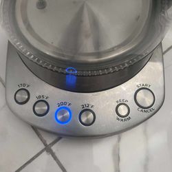 OVENTE Electric Glass Hot Water Kettle Prontofill 1.7 Liter 1500W Silver KG612S