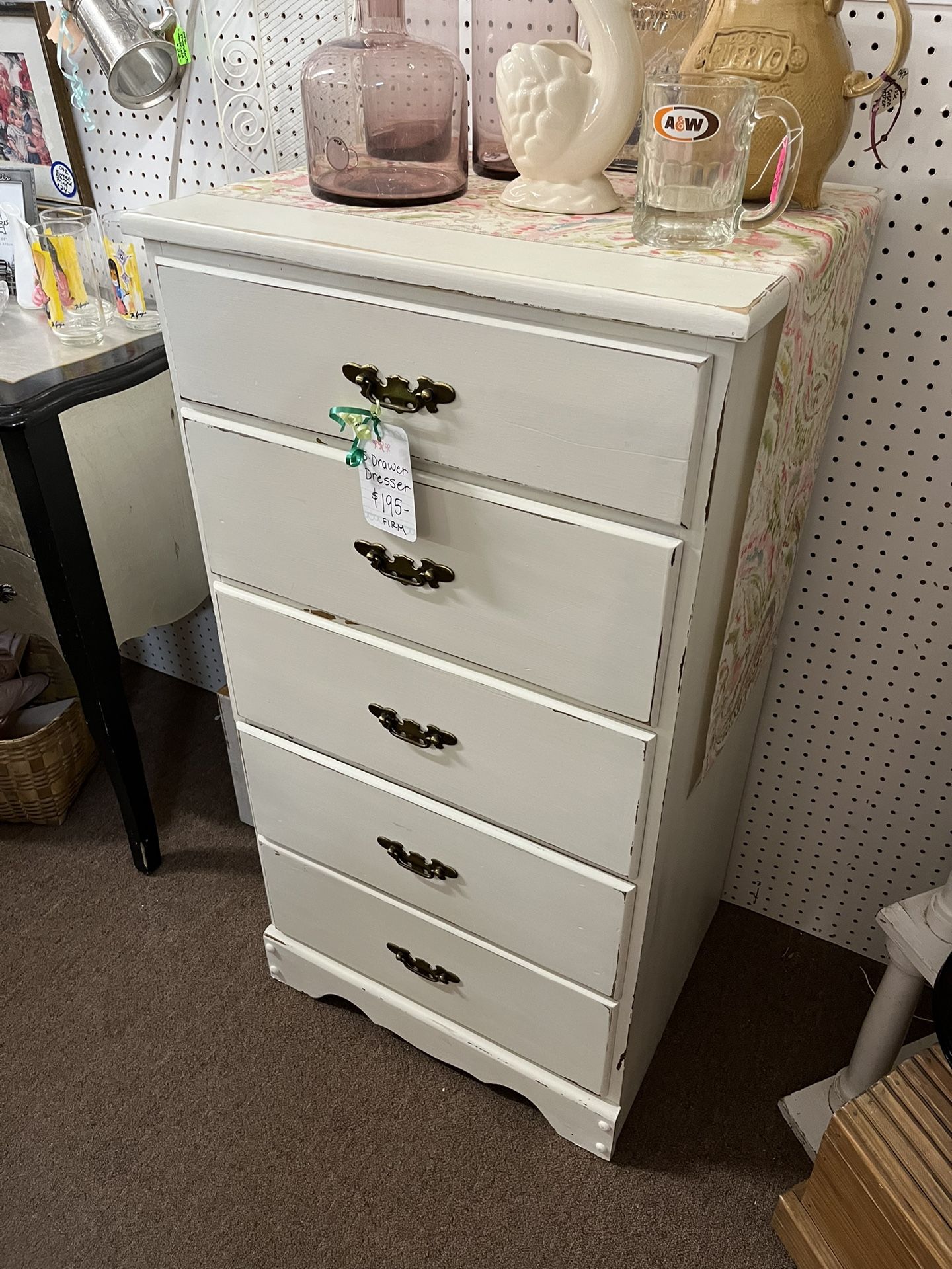 White 5 Drawer Dresser