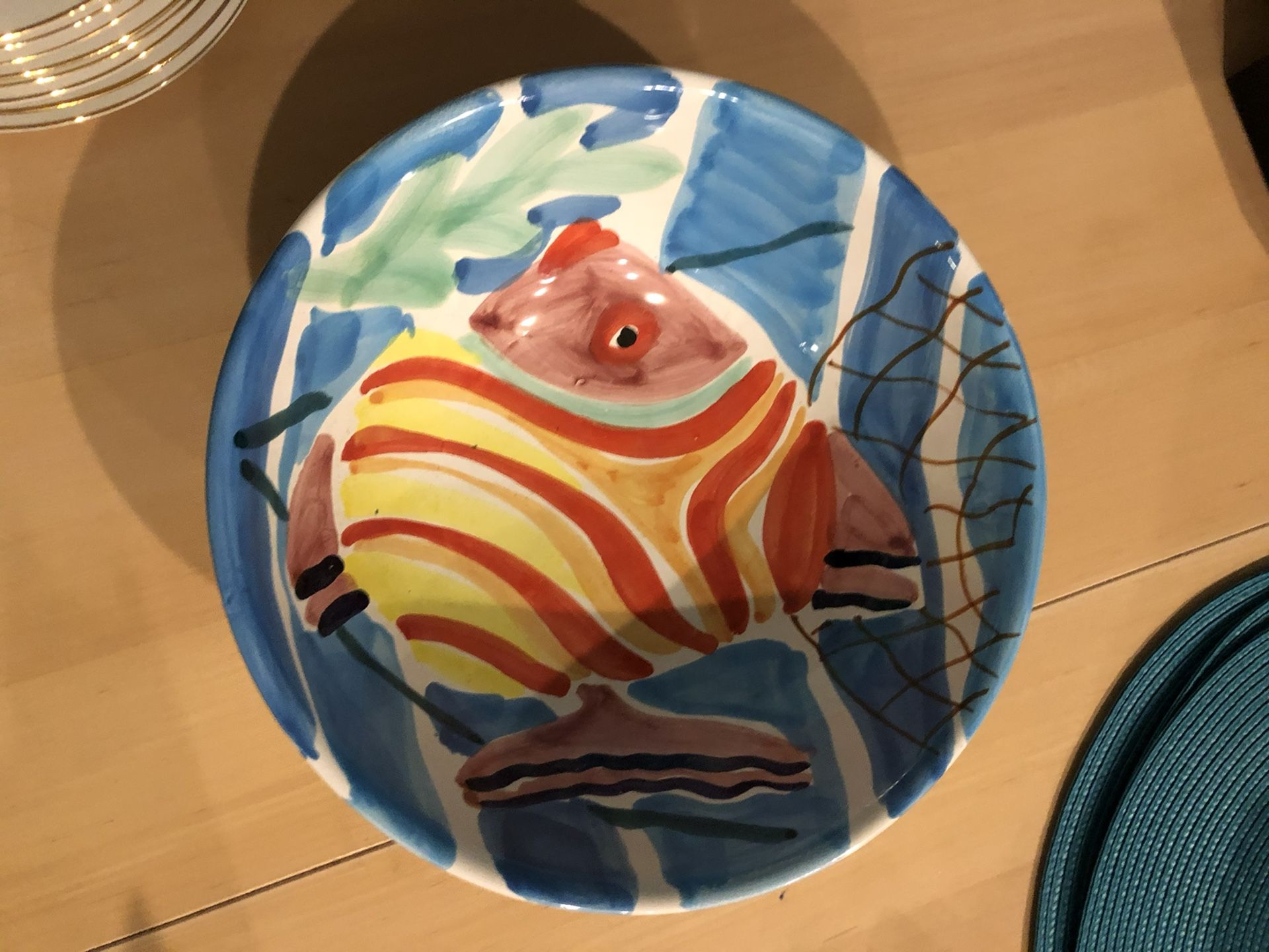 Hand Painted Fish Bowl