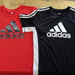 2 Adidas T-shirts Size 10/12 ($5 each); brand new