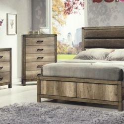 Six piece full bedroom set