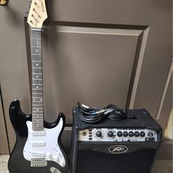 Electric Guitar with Peavy Amp