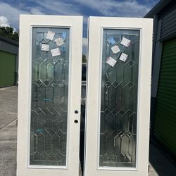 Exterior 8ft Impact Glass Double Door 72.5x95.25