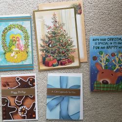 50 Christmas Cards With Envelopes 