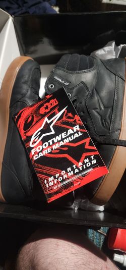 Alpinestars Black  Riding Shoes SIZE 10