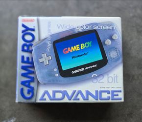 Gameboy Advance Glacier Clear CIB