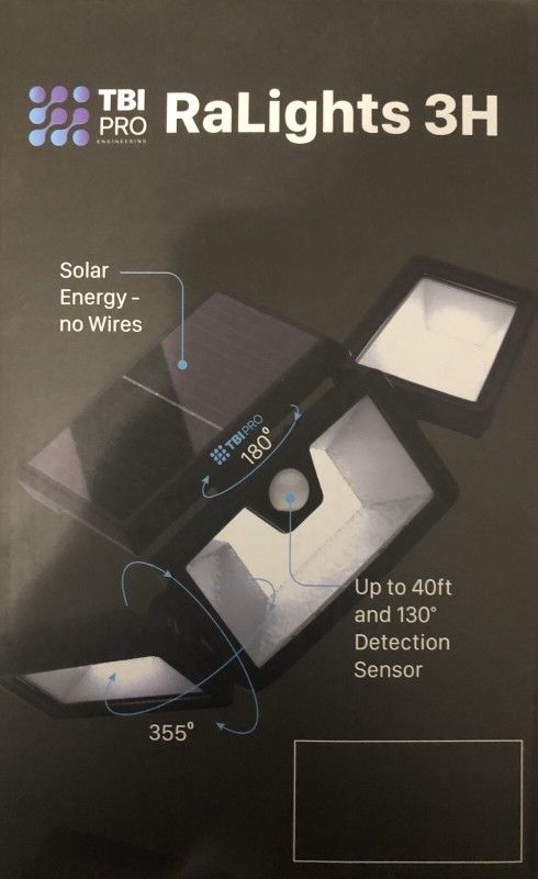 TBI Pro engineering Ralights 3H Solar-powered Security Lights
